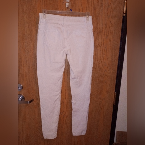 REBEL love women's white double button pants size 13/14 - Picture 4 of 4